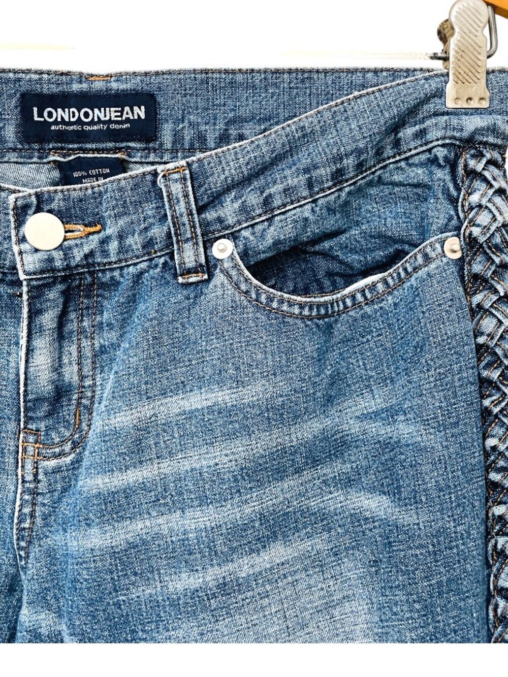Unique Vintage Victoria's Secret Premium LondonJean Braid Detail Jeans 10 - Picture 9 of 12